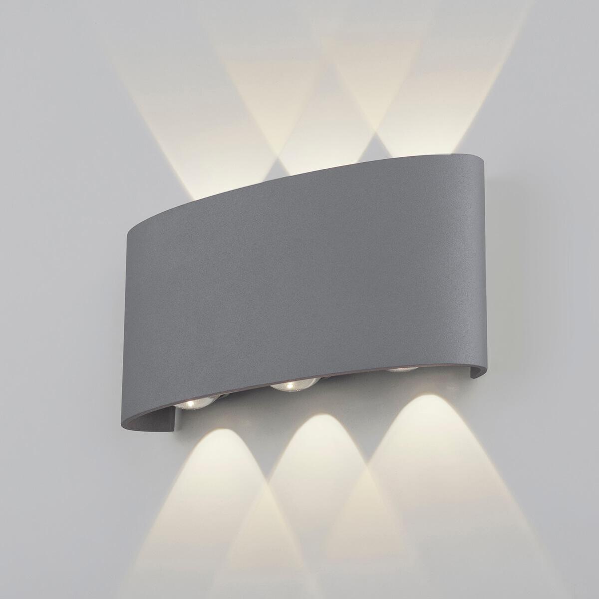 фото уличный настенный светодиодный светильник elektrostandard 1551 techno led twinky trio a038417 | 220svet.ru