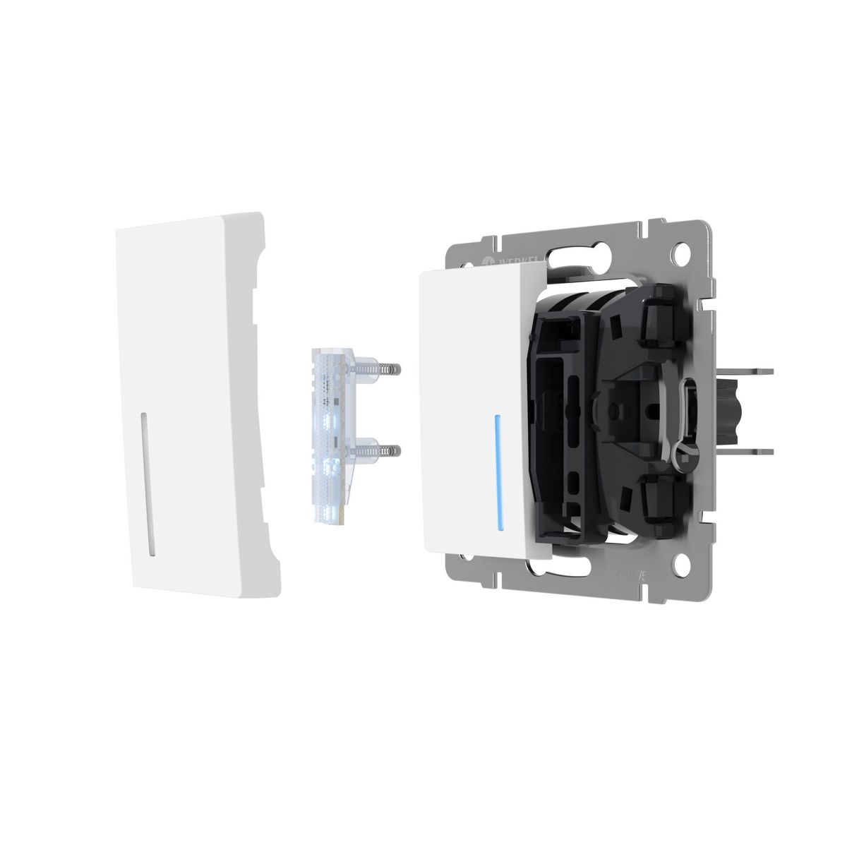 фото блок led подсветки для выключателя werkel 10 шт. голубой w8020102 4690389213533 | 220svet.ru