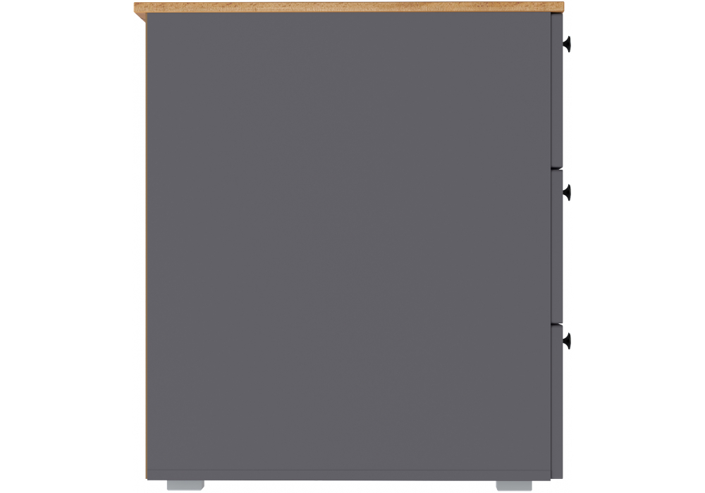 фото письменный стол woodville опра серый графит / дуб золотой craft 676811 | 220svet.ru