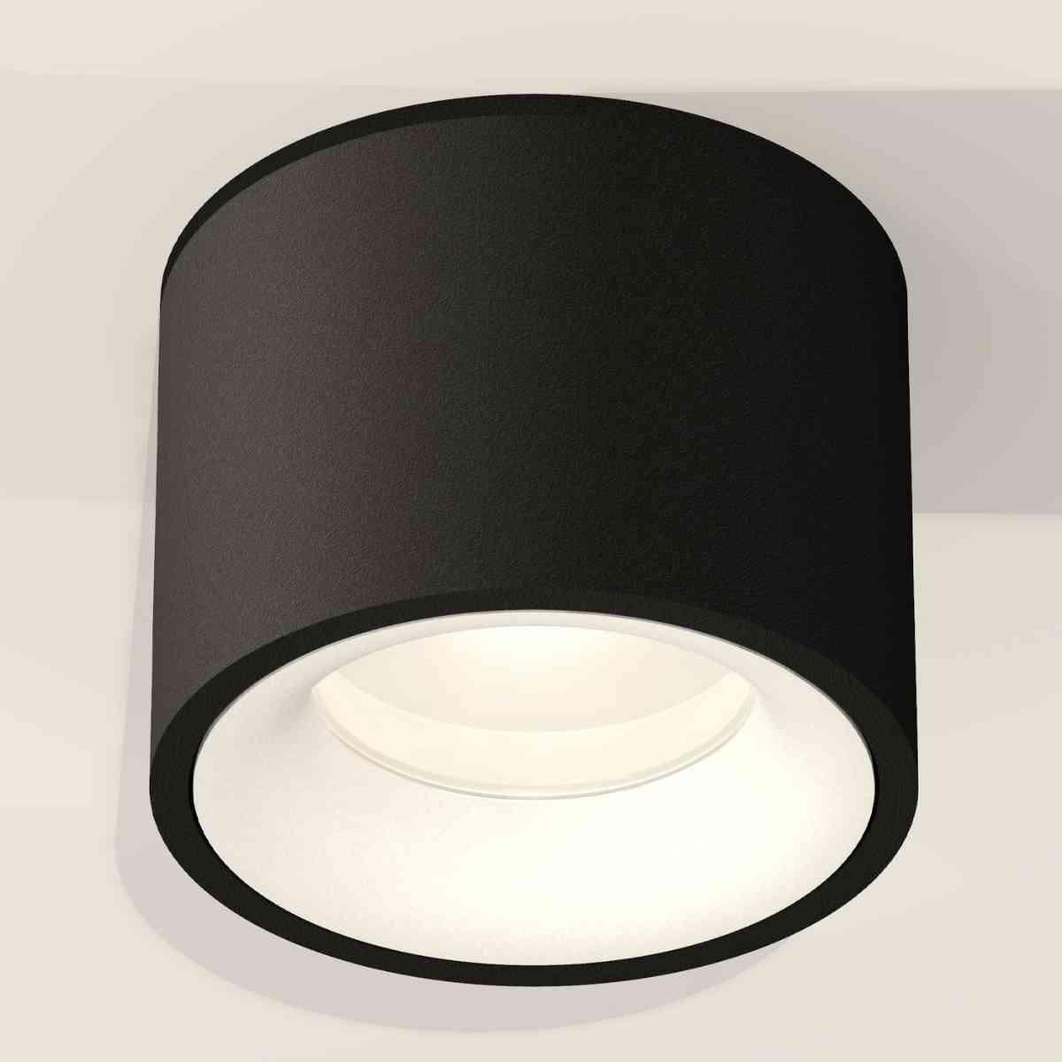 фото комплект накладного светильника ambrella light techno spot xs7511020 sbk/swh черный песок/белый песок (c7511, n7010) | 220svet.ru