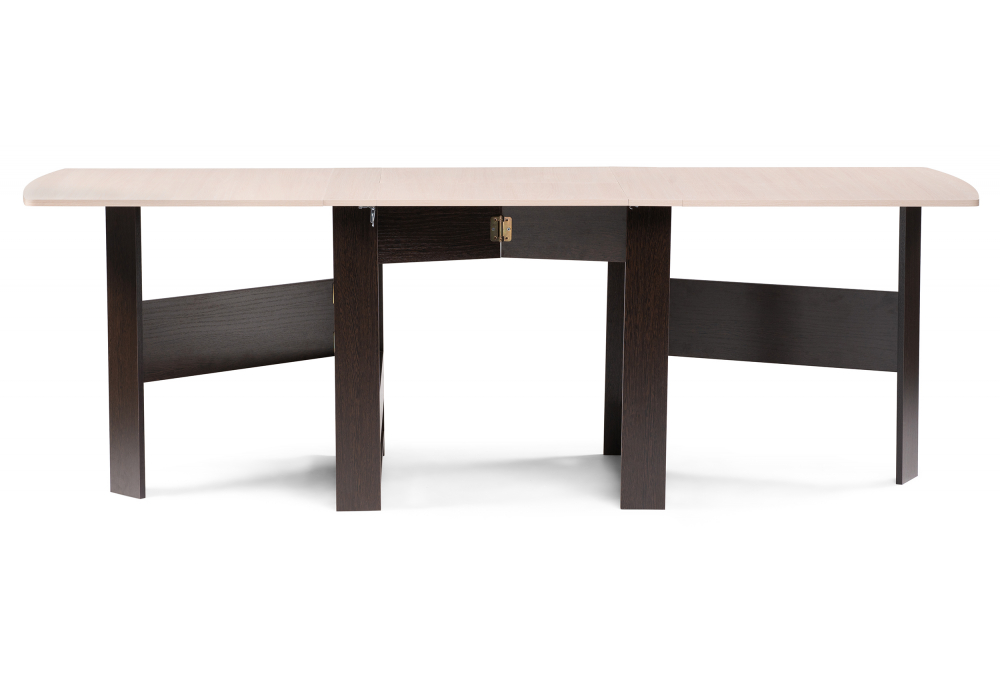 фото стол-книжка woodville клотилд венге / дуб молочный 474293 | 220svet.ru