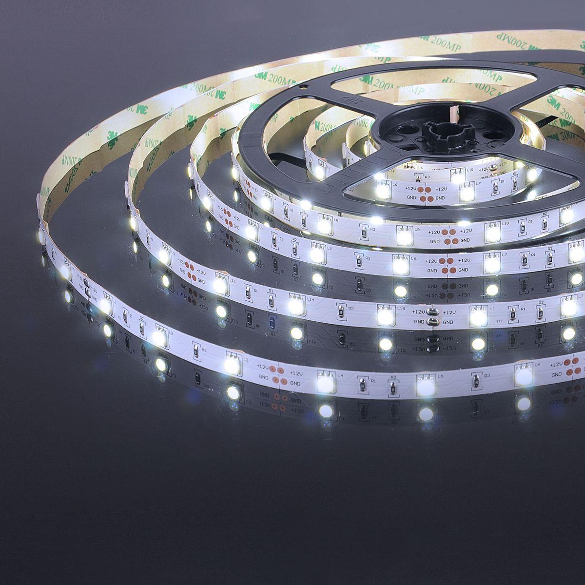фото светодиодная лента elektrostandard 7,2w/m 30led/m 5050smd белый 5m a027835 | 220svet.ru