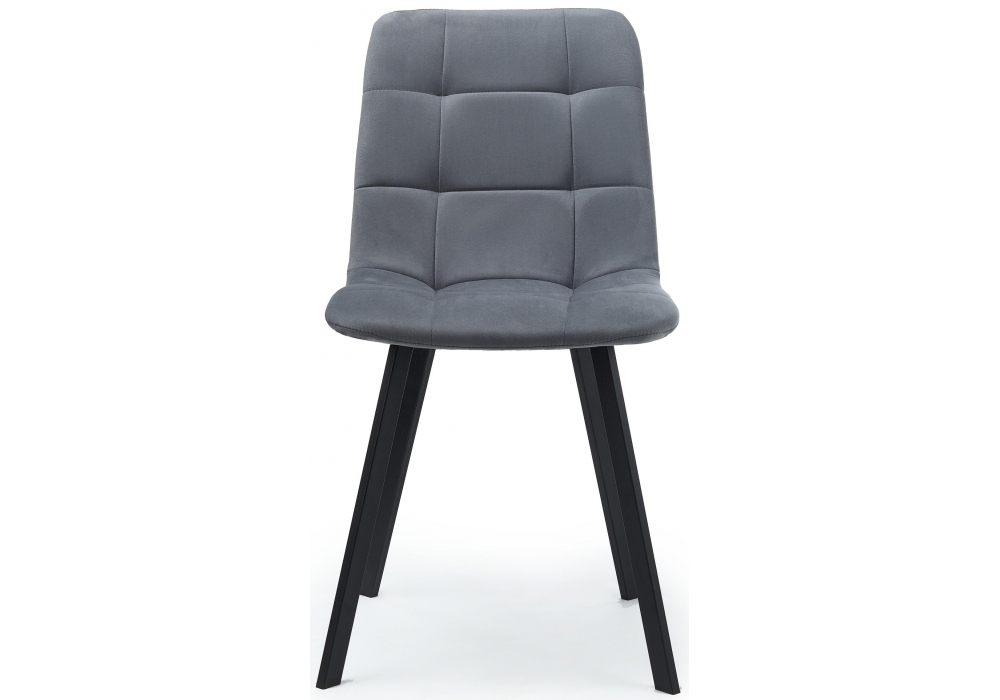 фото стул на металлокаркасе woodville чилли темно-серый / черный 631628 | 220svet.ru