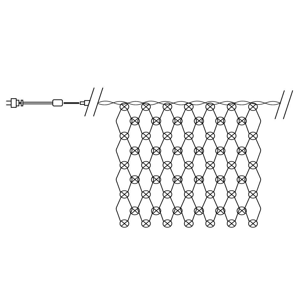 фото светодиодная гирлянда feron сеть 230v дневной белый 8 режимов cl31 48173 | 220svet.ru