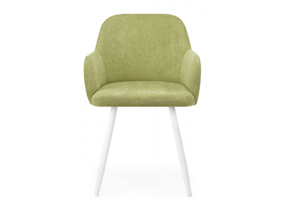 фото стул на металлокаркасе woodville инфини зеленый (ocean 013) / белый 631744 | 220svet.ru