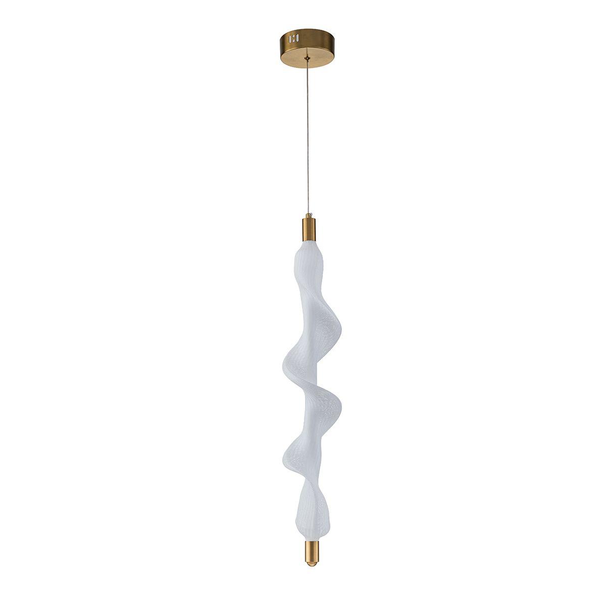 фото подвесной светодиодный светильник indigo tornado 11044/b/1p brass v000084l | 220svet.ru