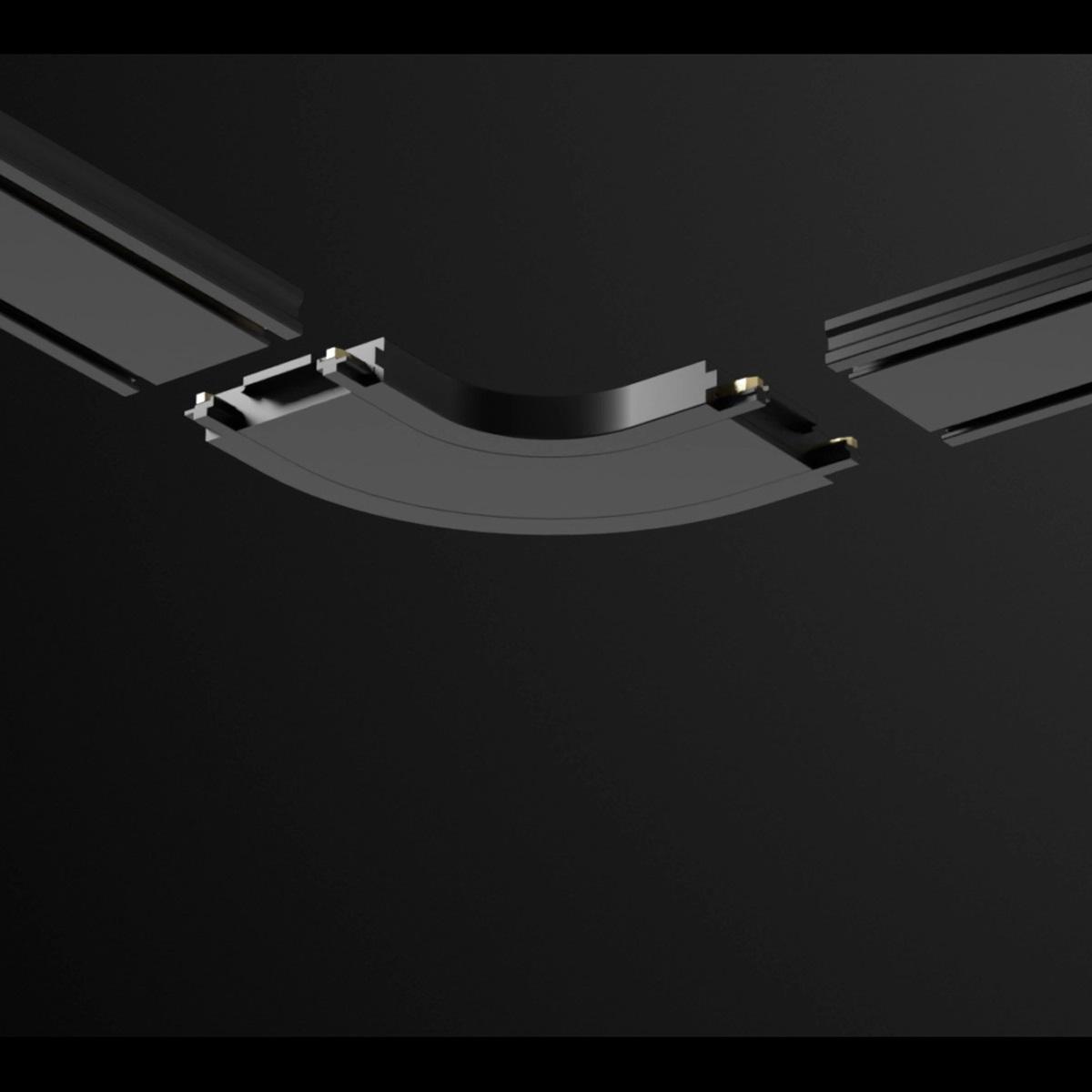 фото соединитель l-образный скругленный с токопроводом novotech shino 135207 | 220svet.ru