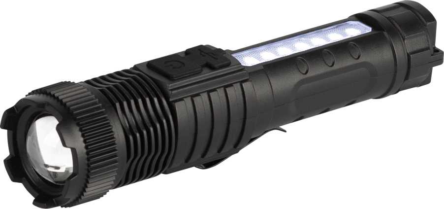 фото светодиодный фонарь эра ua-401 универсальный аккумуляторный 3 вт led + 3 вт cob оптический zoom 3 режима магнит type c б0069803 | 220svet.ru