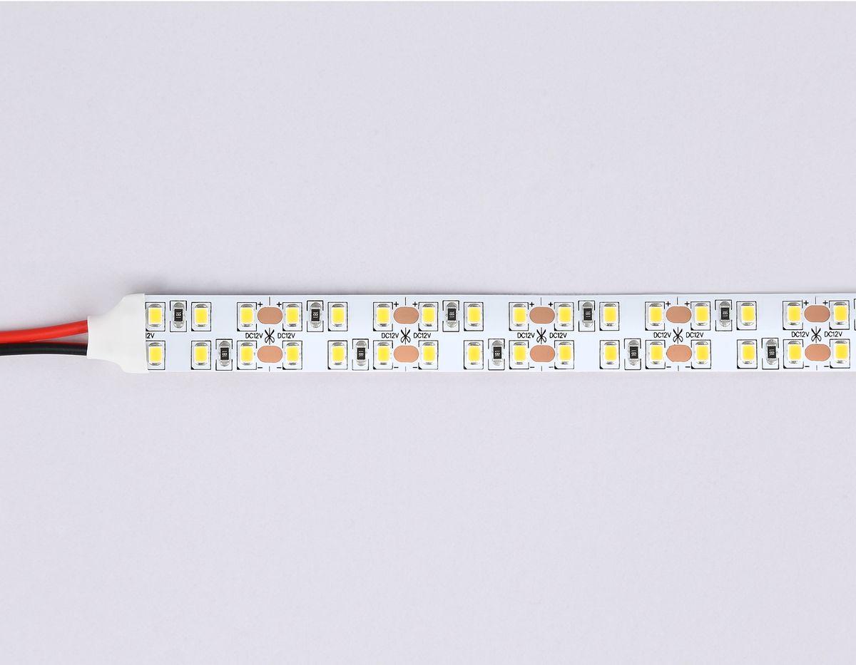 фото светодиодная лента теплый белый ambrella light 19,2w/m 240led/m 2835smd 3000к 5m gs1601 | 220svet.ru