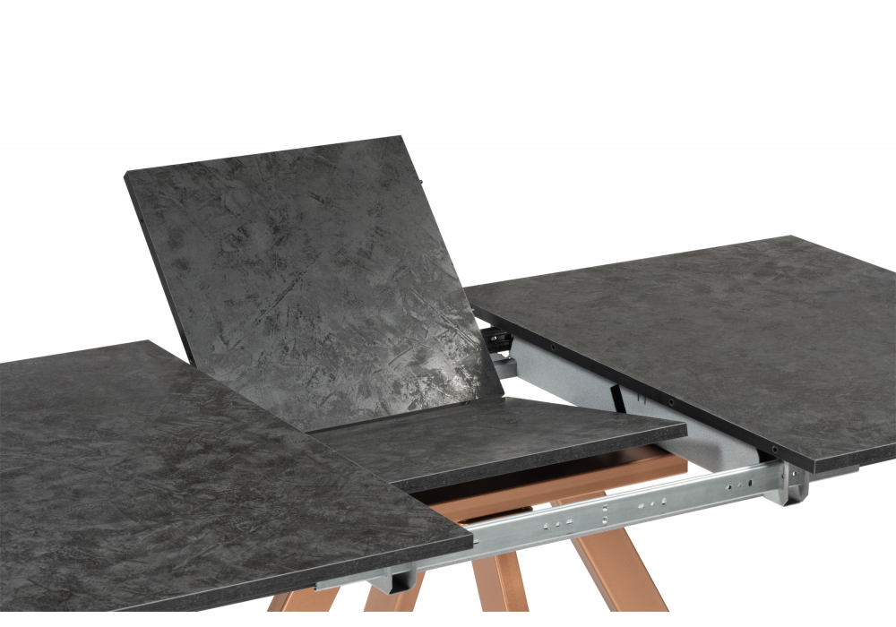 фото стол деревянный раскладной woodville keon 116(155,5)77 малави / медь 619234 | 220svet.ru