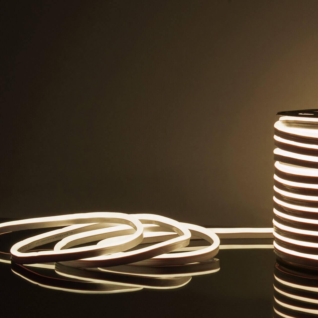 фото гибкий неон elektrostandard 9,6w/m 120led/m 2835smd дневной белый 50m a052994 | 220svet.ru