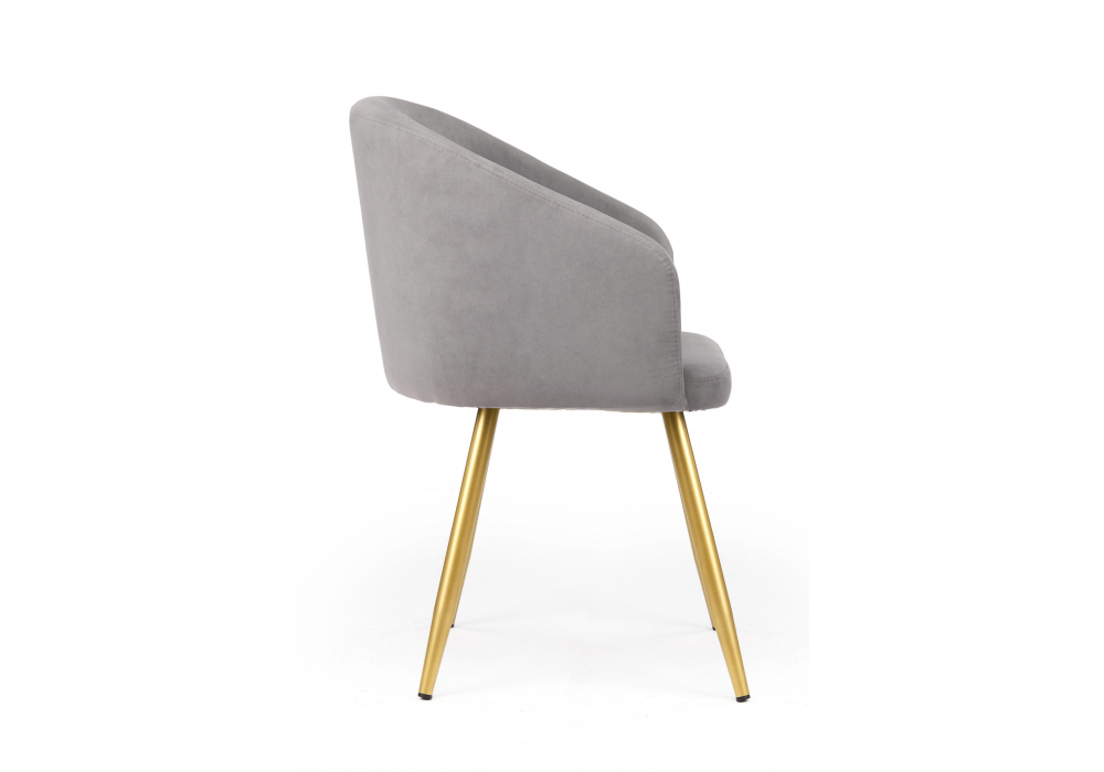 фото стул на металлокаркасе woodville монер темно-серый (glory 20) / золотой 632663 | 220svet.ru