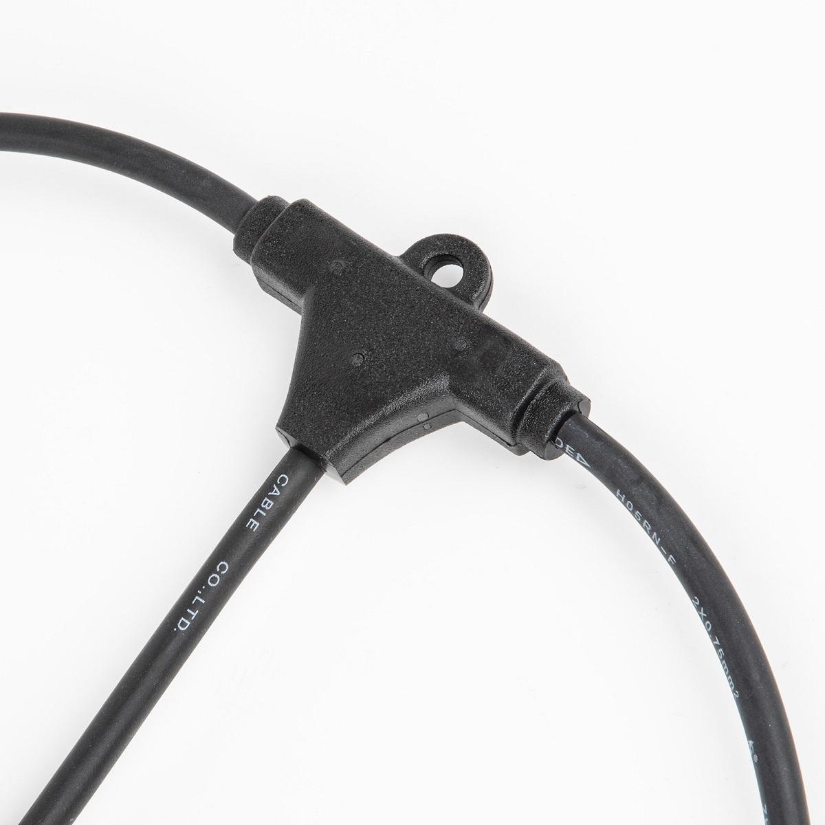 фото гирлянда для освещения теплиц 5м+3м uniel udl-k230 6/e27/5m ip54 black belt-light greenhouse ul-00010925 | 220svet.ru