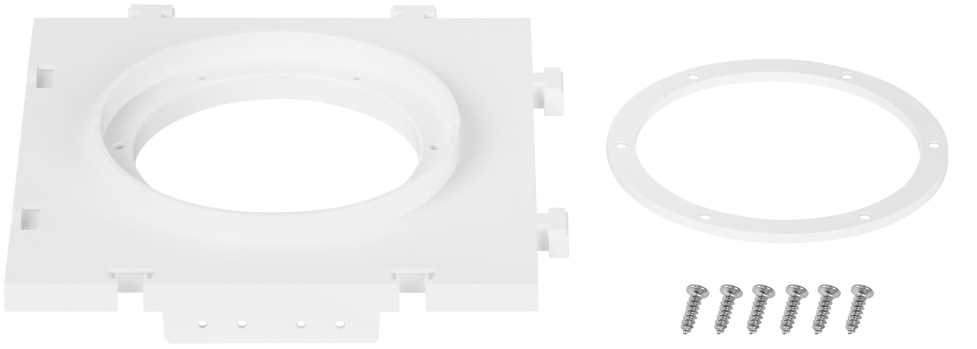 фото закладная платформа эра kl114 wh для светильников встраиваемых d 90 мм белая б0071006 | 220svet.ru