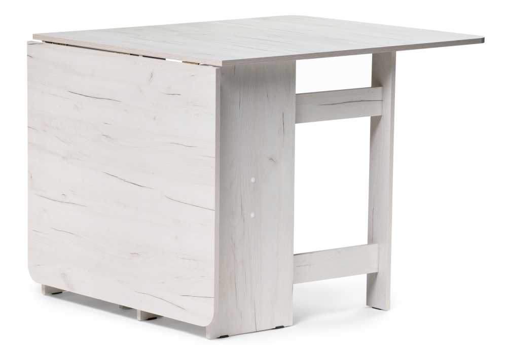 фото стол-книжка woodville йентель дуб крафт белый 520780 | 220svet.ru