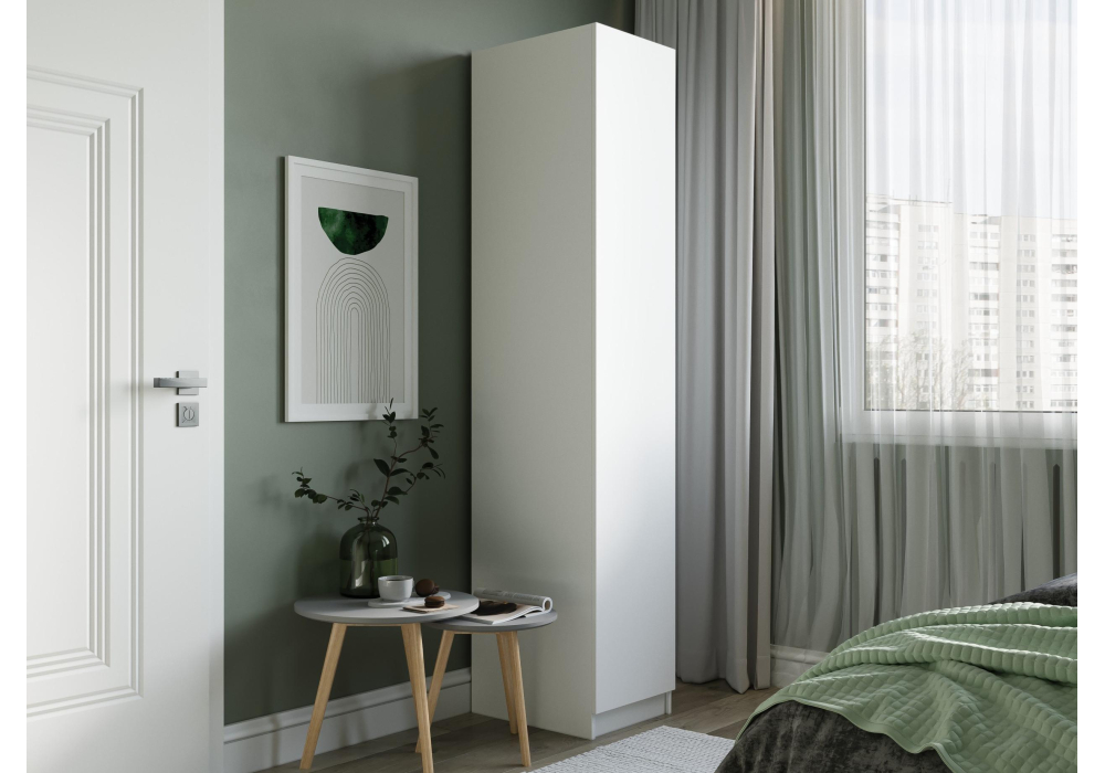 фото шкаф woodville мадера дм лдсп белый эггер 520923 | 220svet.ru