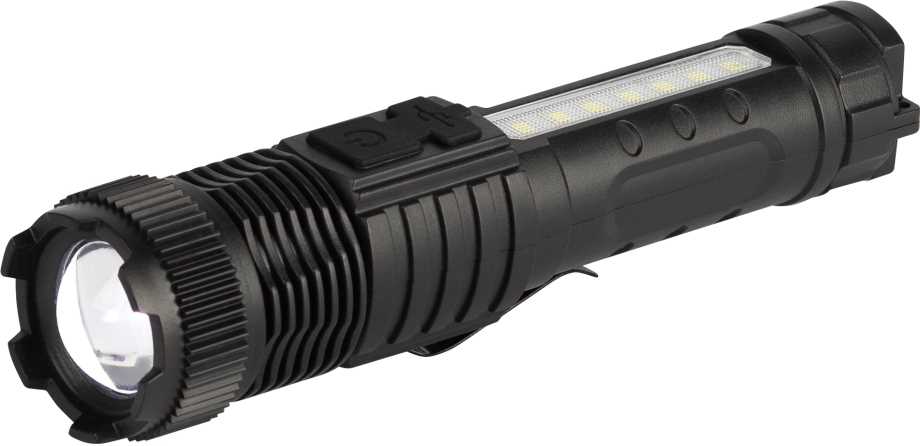 фото светодиодный фонарь эра ua-401 универсальный аккумуляторный 3 вт led + 3 вт cob оптический zoom 3 режима магнит type c б0069803 | 220svet.ru