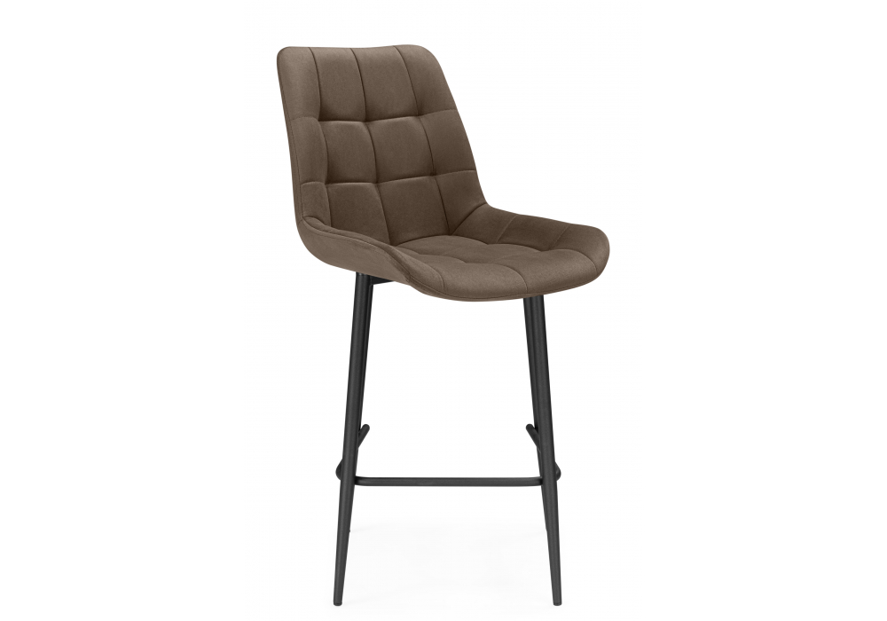 фото барный стул поворотный woodville челси 360 коричневый (zd 233) / черный np 632582 | 220svet.ru