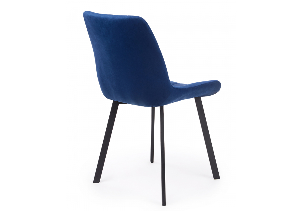 фото стул на металлокаркасе поворотный woodville челси 360 п синий (zd 798) / черный np 632533 | 220svet.ru