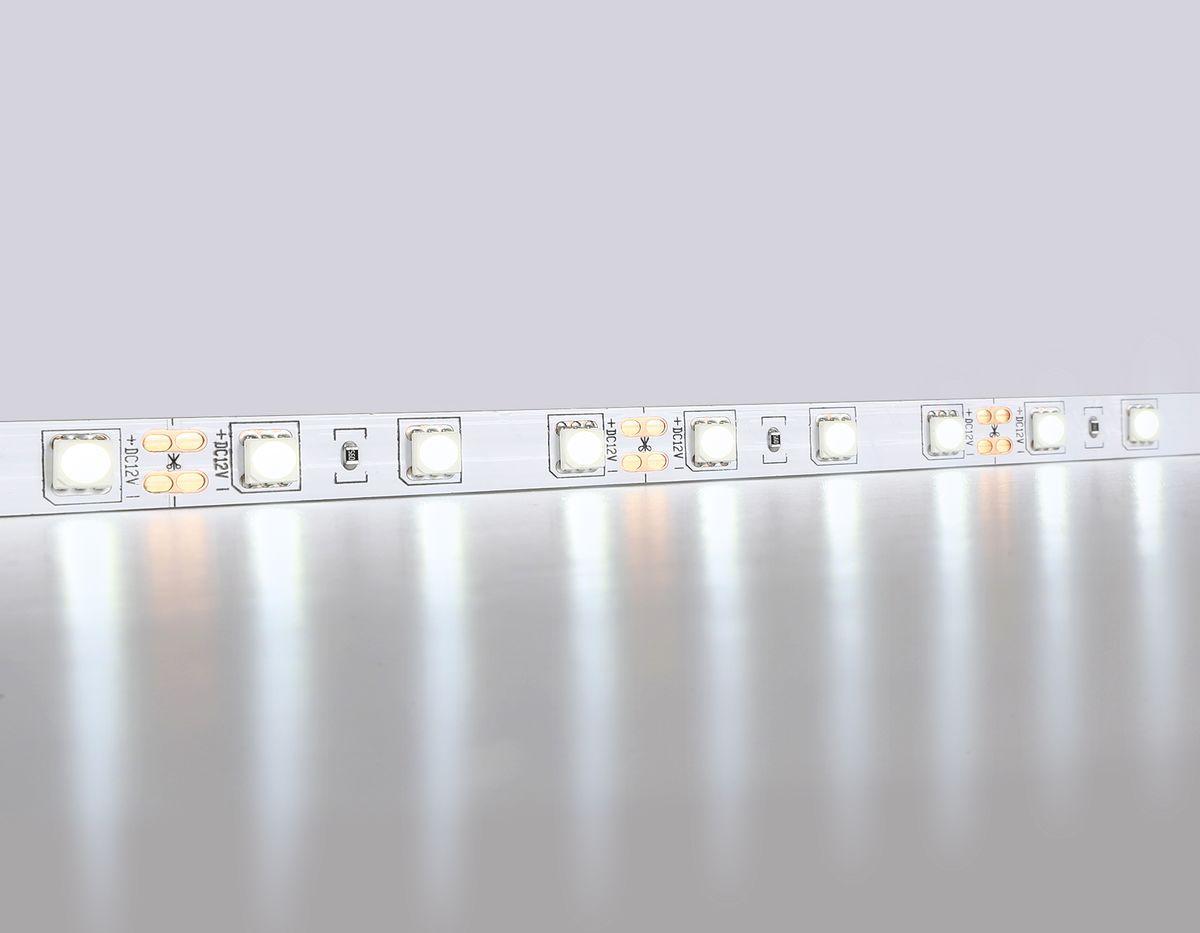 фото светодиодная лента холодный белый ambrella light 14,4w/m 60led/m 5050smd 6500к 5m gs2003 | 220svet.ru