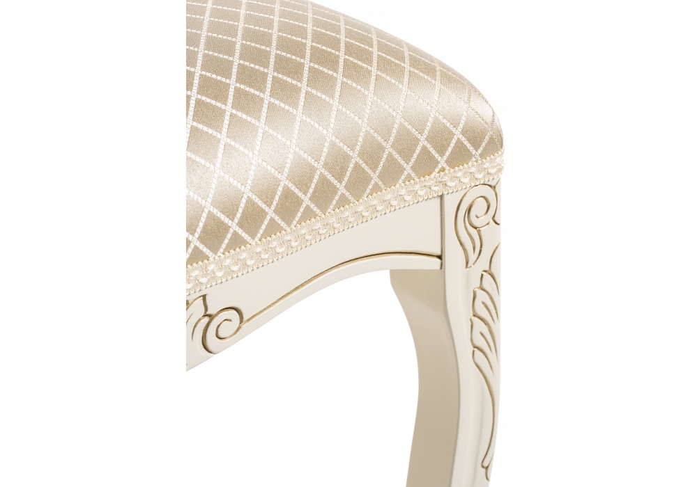 фото стул деревянный woodville клето патина золото / ромб 450685 | 220svet.ru