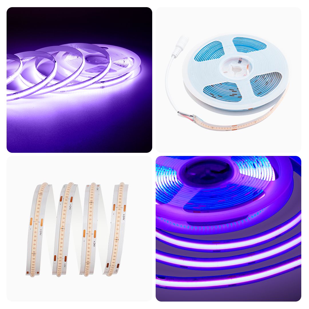 фото лента apeyron 14w/m 512led/m cob фиолетовый 2m 206оо | 220svet.ru