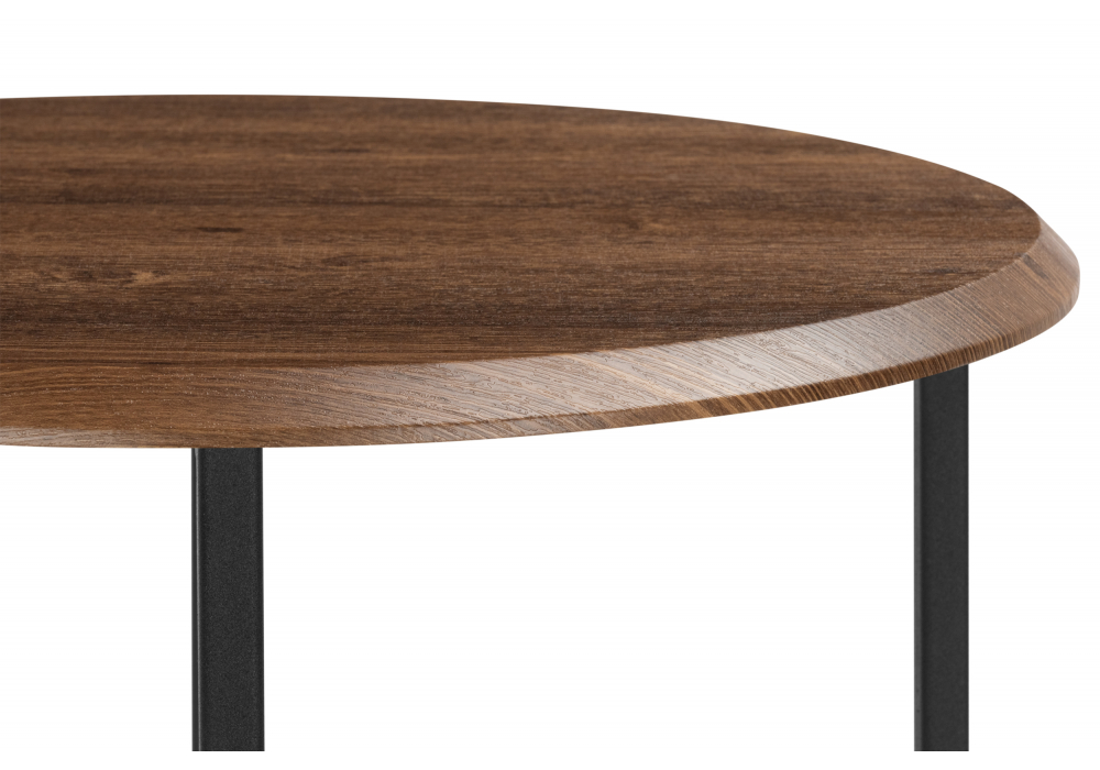 фото журнальный стол woodville грейс орех кантри / черный 614811 | 220svet.ru