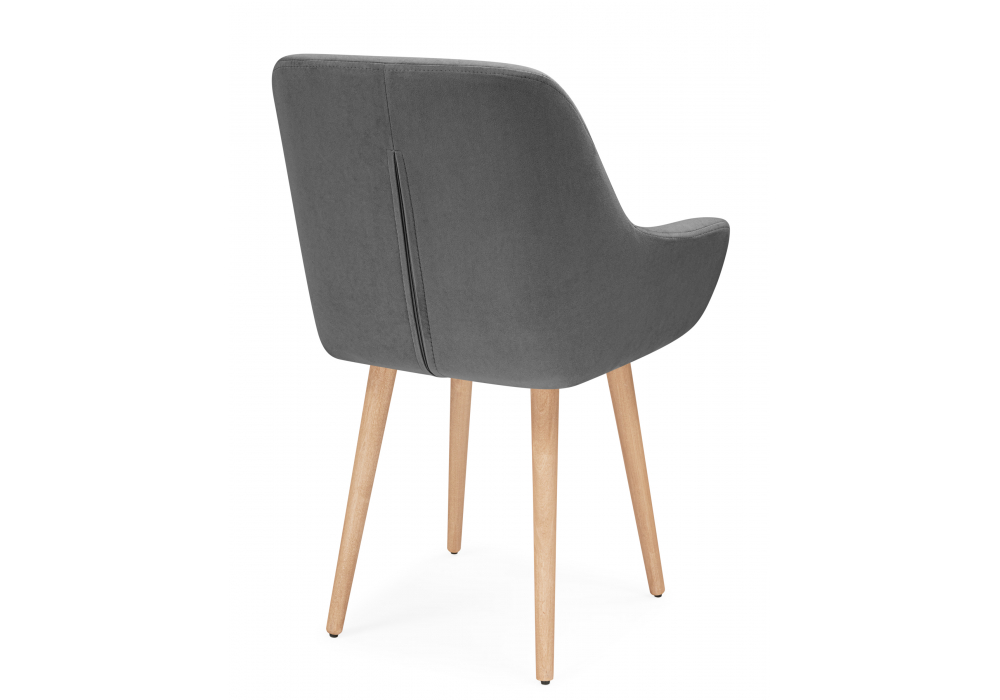 фото стул деревянный woodville флюид темно-серый (zd 995) / светлое дерево 642959 | 220svet.ru