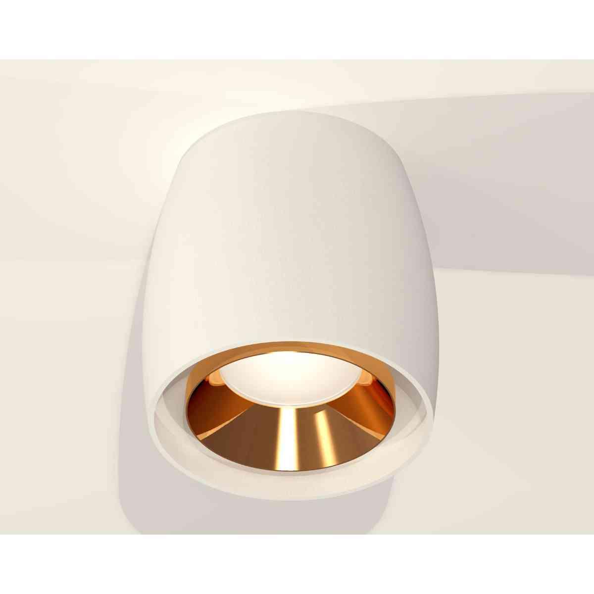 фото комплект накладного светильника ambrella light techno spot xs1141004 swh/pyg белый песок/золото желтое полированное (c1141, n7034) | 220svet.ru