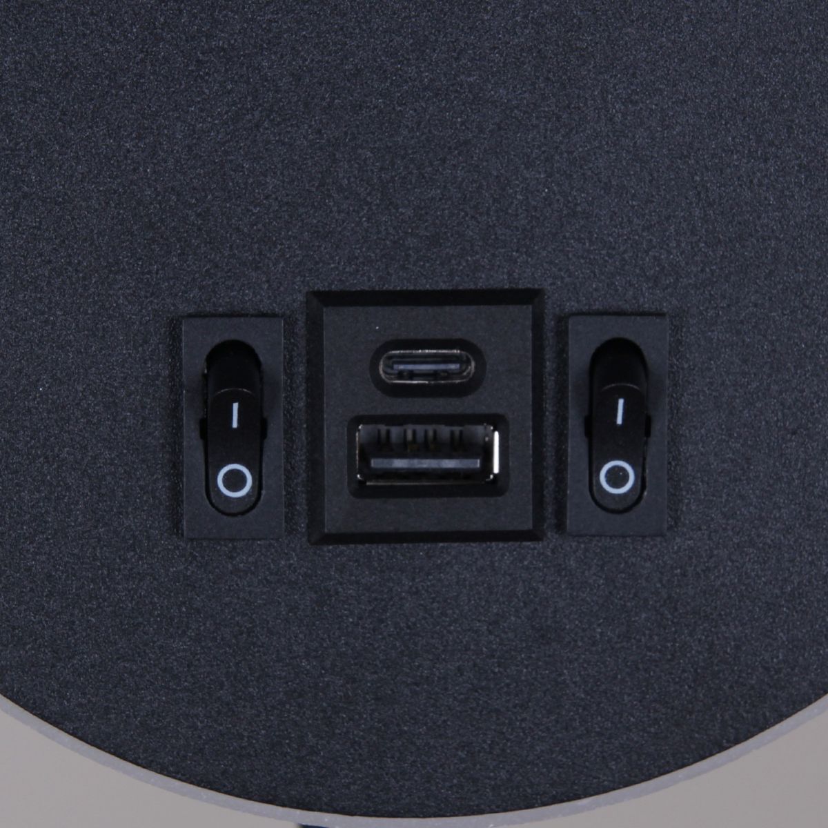 фото настенный светодиодный светильник reluce 86203-9.2-001kt led12w+usb bk | 220svet.ru