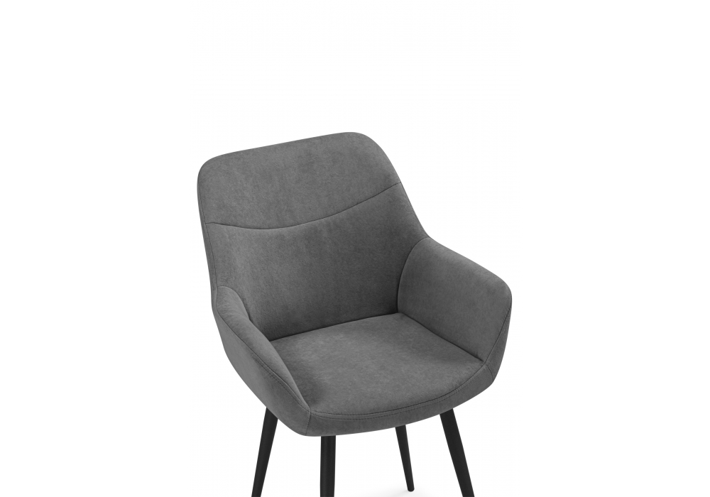 фото стул на металлокаркасе woodville флюид темно-серый (zd 995) / черный 642957 | 220svet.ru