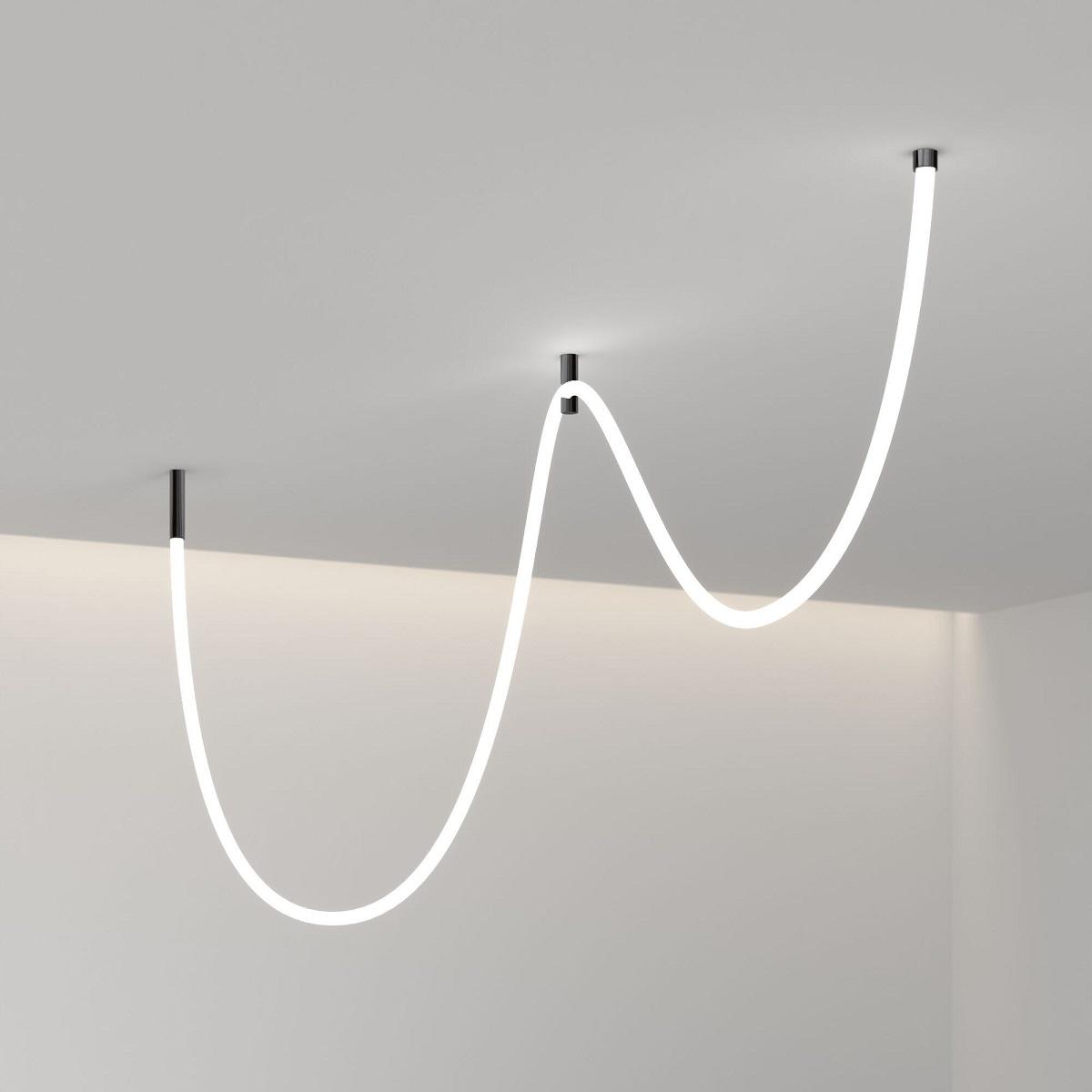 фото крепления подвесные для гибкого неона elektrostandard fl 2820 черный a063437 | 220svet.ru