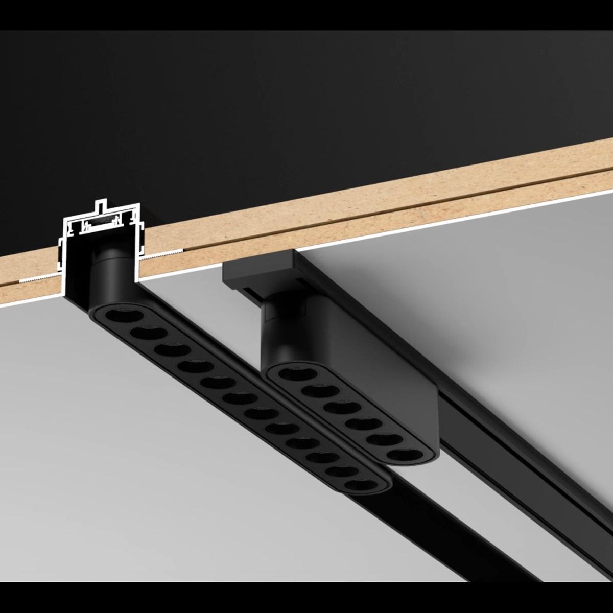 фото шинопровод накладной (заглушки в комплекте) novotech shino smal 2 м 135196 | 220svet.ru