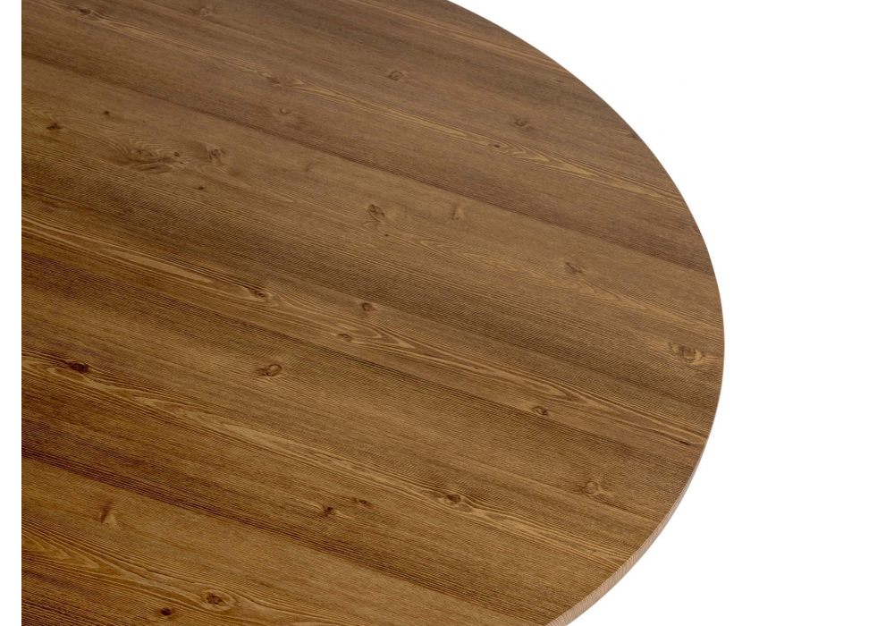 фото стол деревянный woodville барел 100 орех кантри / черный 615166 | 220svet.ru