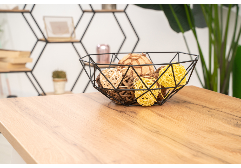 фото стол деревянный woodville лота лофт 140 25 мм дуб вотан / белый матовый 489651 | 220svet.ru