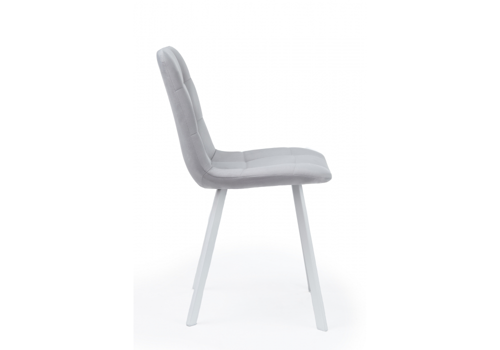 фото стул на металлокаркасе woodville чилли светло-серый / белый 631625 | 220svet.ru