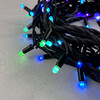 Миниатюра фото гирлянда нить с колпачком 15м разноцветная 220в, 100 led, провод черный каучук, ip65 ltc aug100cap-21-1eprgb | 220svet.ru