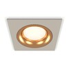 Миниатюра фото комплект встраиваемого светильника ambrella light techno spot xc7633005 sgr/pyg серый песок/золото желтое полированное (c7633, n7014) | 220svet.ru