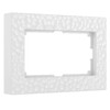 Миниатюра фото рамка из поликарбоната для двойной розетки werkel hammer белый w0082401 | 220svet.ru