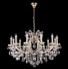 Миниатюра фото подвесная люстра crystal lux hollywood sp12 gold | 220svet.ru