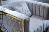 Миниатюра фото кресло garda decor 102an-kres-8681-ser | 220svet.ru