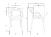 Миниатюра фото стул обеденный набор 4 шт dobrin masters lmzl-pp601-n_p-gr-01-12198 | 220svet.ru