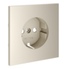 Миниатюра фото накладка для розетки с заземлением voltum s70 vls000603 (кашемир) | 220svet.ru