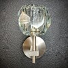 Миниатюра фото бра rh boule de cristal single sconce никель | 220svet.ru