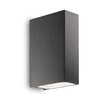Миниатюра фото уличный настенный светильник ideal lux tetris-2 ap2 antracite | 220svet.ru