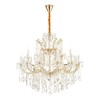 Миниатюра фото подвесная люстра ilamp diamond 6071-18 gd+cl | 220svet.ru