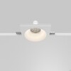 Миниатюра фото встраиваемый светильник maytoni gyps modern dl129-gu10-01-w | 220svet.ru