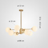 Миниатюра фото потолочная люстра на штанге imperium loft roundi 305756-23 | 220svet.ru