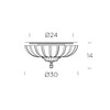 Миниатюра фото потолочный светильник pascale pl 30 | 220svet.ru