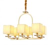 Миниатюра фото подвесная люстра lumina deco liniano ldp 17100-6 gd | 220svet.ru